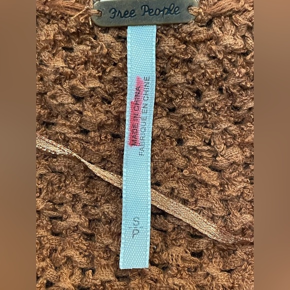 Free People Coco V-Neck Sweater in Terracotta‎ Small - Picture 10 of 11